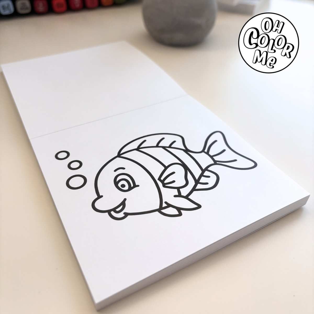 Mini livre de coloriage / Secrets de la mer