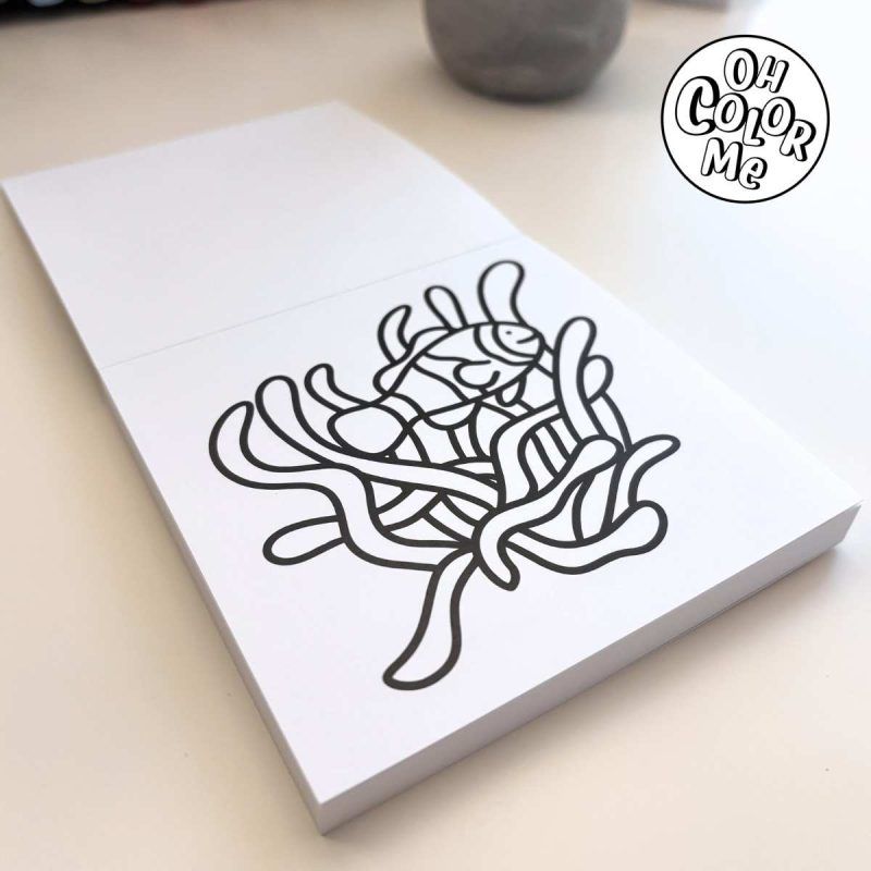 Mini livre de coloriage / Secrets de la mer