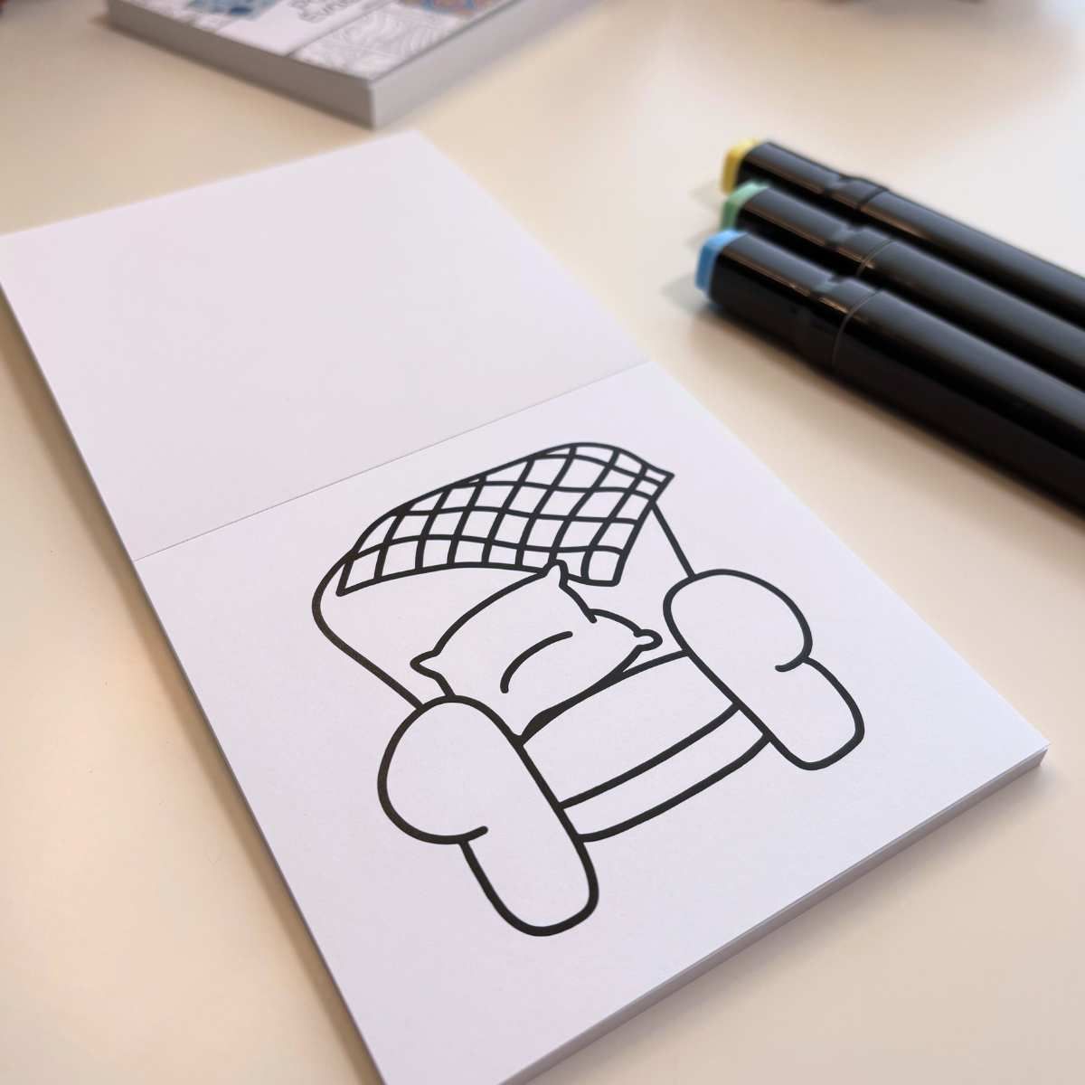 Mini livre de coloriage / Confortable et douillet (style hygge)