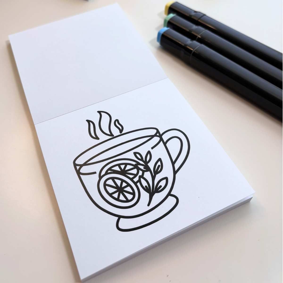 Mini livre de coloriage / Confortable et douillet (style hygge)