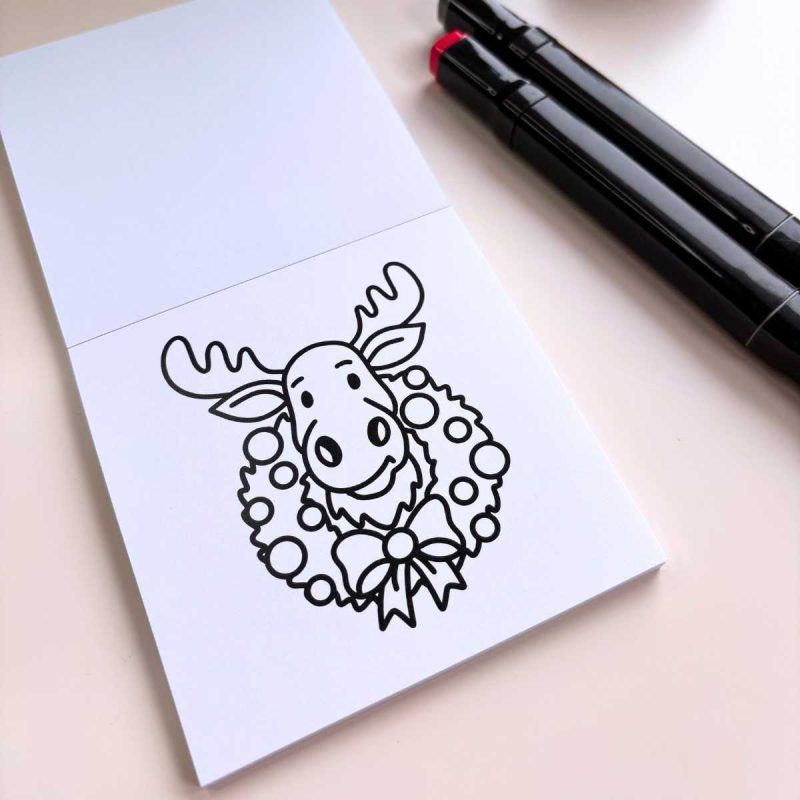 Mini livre de coloriage de Noël / Noël canadien