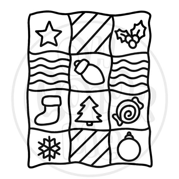 Mini livre de coloriage de Noël / Noël canadien