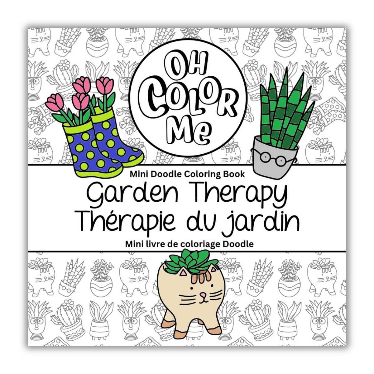 Mini livre de coloriage / Thérapie par le jardin