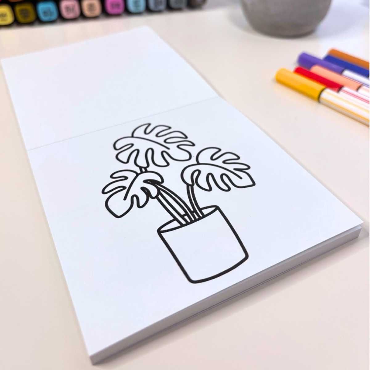 Mini livre de coloriage / Thérapie par le jardin