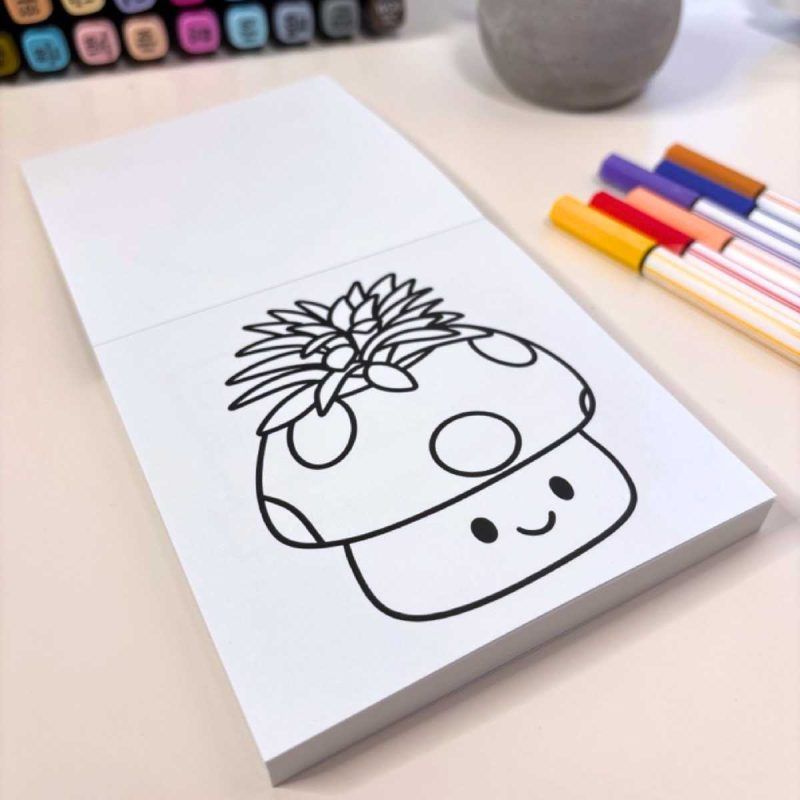 Mini livre de coloriage / Thérapie par le jardin