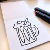 Mini livre de coloriage / Sucré et salé (Édition mise à jour)