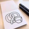 Mini livre de coloriage / Sucré et salé (Édition mise à jour)