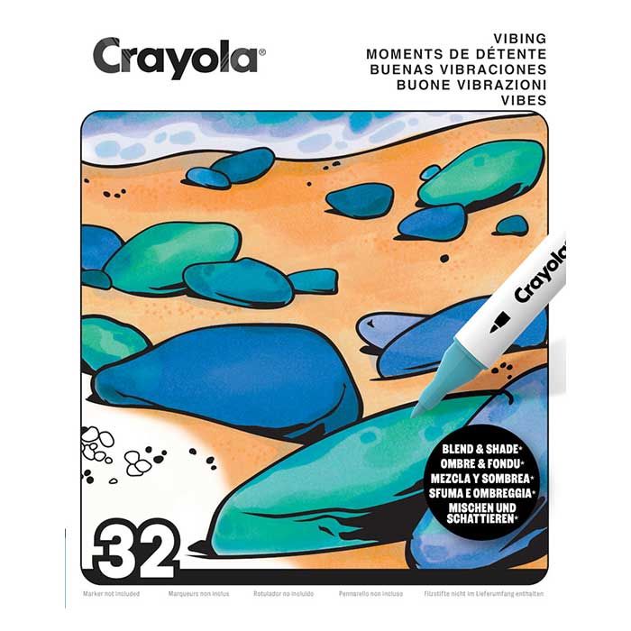 Crayola / Livre de coloriage pour adultes / Vibing