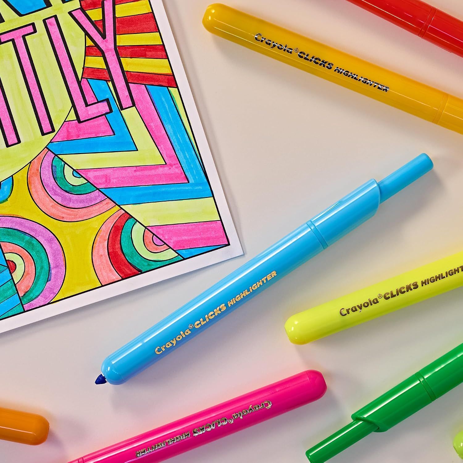 Crayola _Surligneurs rétractables Clicks