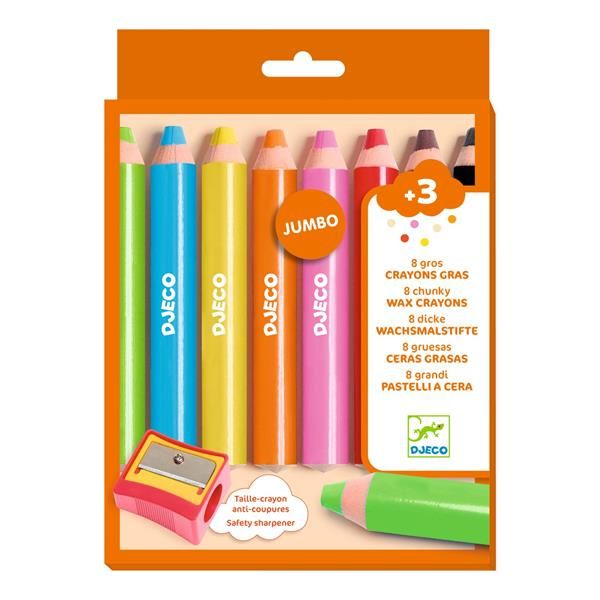 Djeco_8 gros crayons de cire