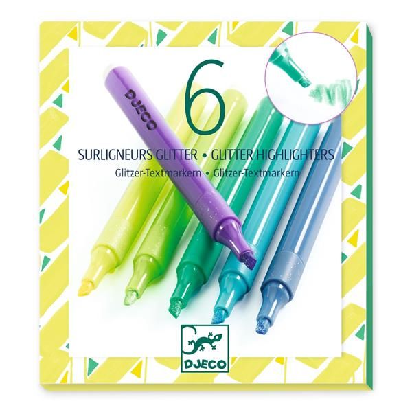 Djeco_6 surligneurs glitter / Mojito