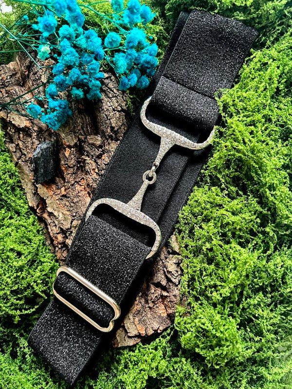 SNAFFLE BELT RAVEN BLACK & SILVER