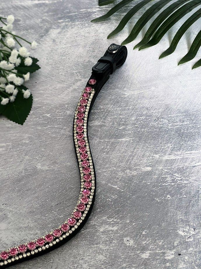 Browband - Twilight Rose