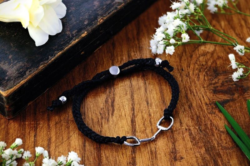 Friendship Bracelet Black - Lexi Snaffle - 925 Sterling