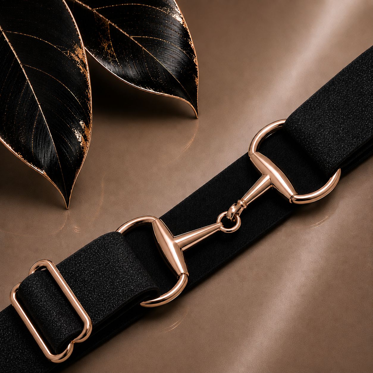 Juno Snaffle Belt Rose Gold