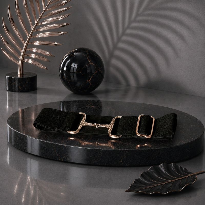Denon Snaffle Belt Rose Gold