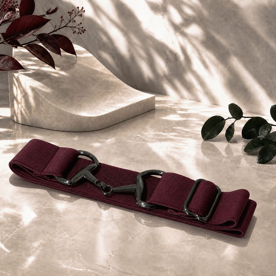 Cruze Snaffle Belt Bordeaux