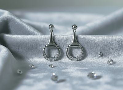Regal Heritage Snaffle Sparkle Earrings