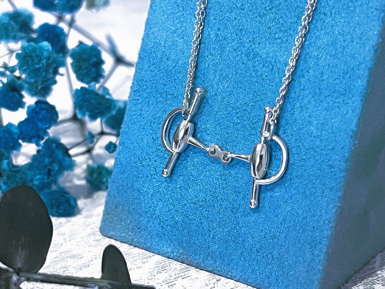 Regal French Link Full Cheek Snaffle Double Chain Necklace