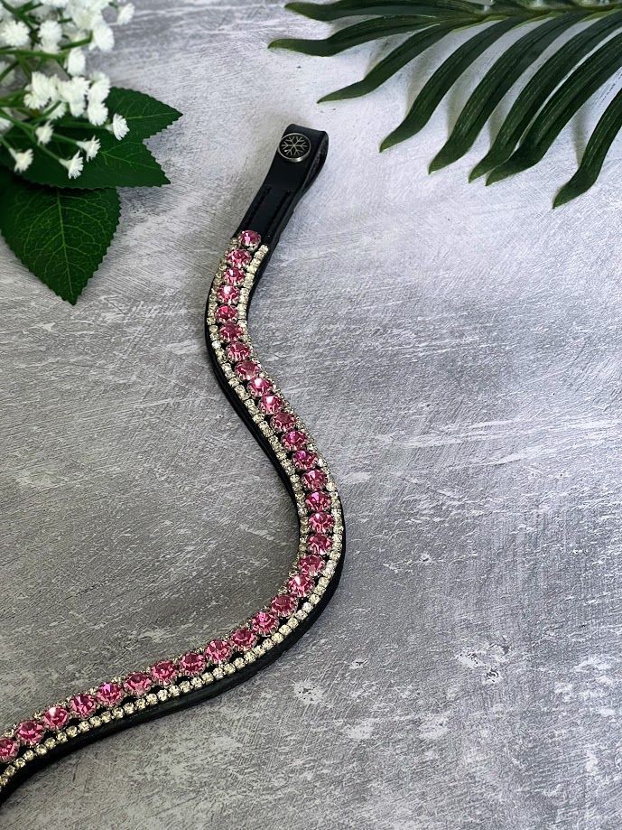 Browband - Twilight Rose