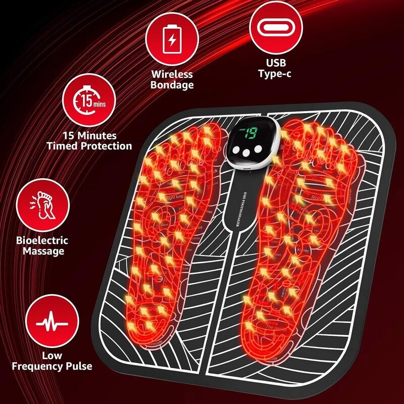 BFAHE EMS Foot Massager, Feet Massager for Neuropathy, Neuropathy Pain Relief for Feet
