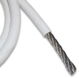 Stainless steel 316 cable with PVC coating   7X7 3/16&quot;-5/16&quot;   per foot