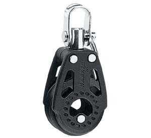 Block Single  29mm Carbo  With Swivel   (340)