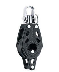 Block Single 29mm Carbo with Swivel  and Becket (341)