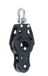 Block Fiddle 40mm Carbo With Swivel (2655)