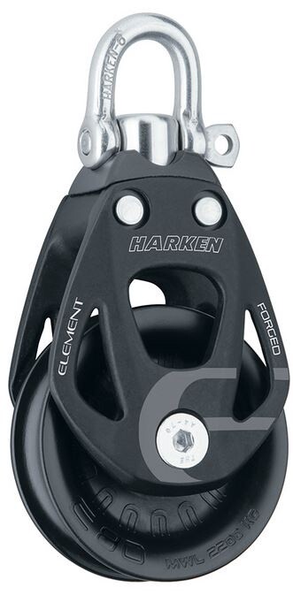 Block Single 80mm Aluminum Element  With Swivel (6290)