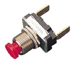Horn Button Red Mini 15A 12V