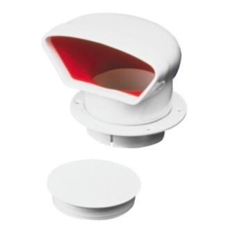 Cowl Vent Low Profile PVC  3&quot;