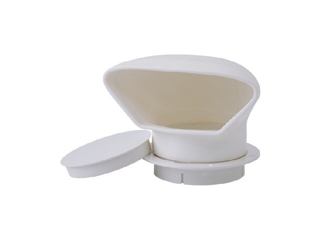 Vent Cowl White Interior  3&quot; dia.  5&quot; x 3-3/4&quot;