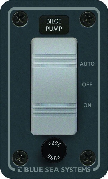 Blue Sea Contura Water Resistant 12V DC Panel - Bilge Pump Control