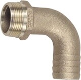 Hose Adaptor  1&quot;  Pipe to 1&quot; Hose 90 Degrees