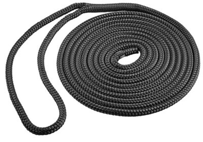 Dock Line Nylon 3/8&quot; x 20&#39; Black