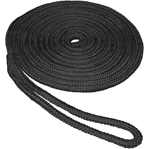 Dock Line Nylon 5/8&quot; X 20&#39;  Black