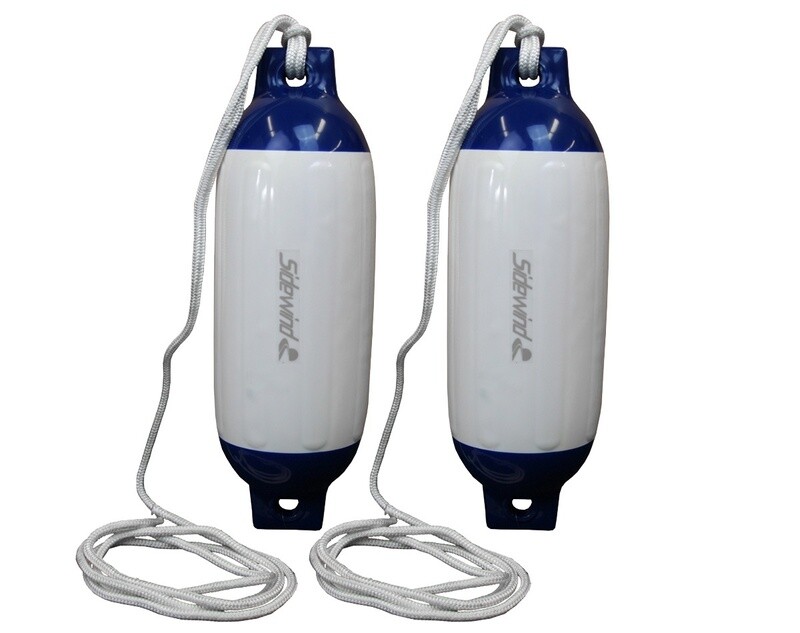 Fenders White/Blue With Line 5-1/2&quot; x 20&quot; 2/pk