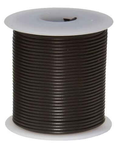 Wire 16 AWG  Tinned Copper Black 25&#39;