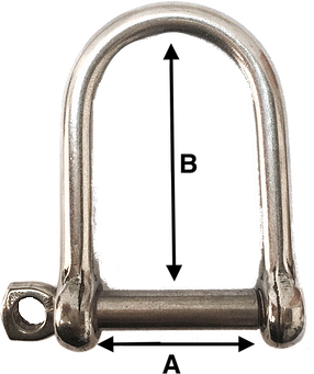 D Shackle Extra Wide 3 / 8&quot;