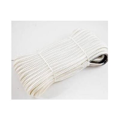Anchor Line 1/2&quot; x 100&#39; White Braided