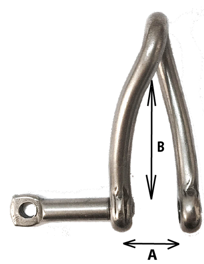 Shackle 1/4&quot; Twisted