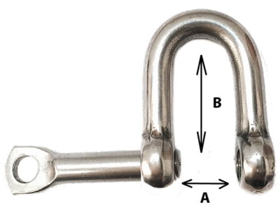 Manille en D 1 / 4&quot;  Forgée