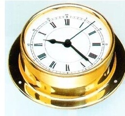 Clock &quot;Regatta&quot; 4&quot; Brass
