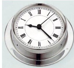 Clock &quot;Regatta&quot; Chrome 4&quot;