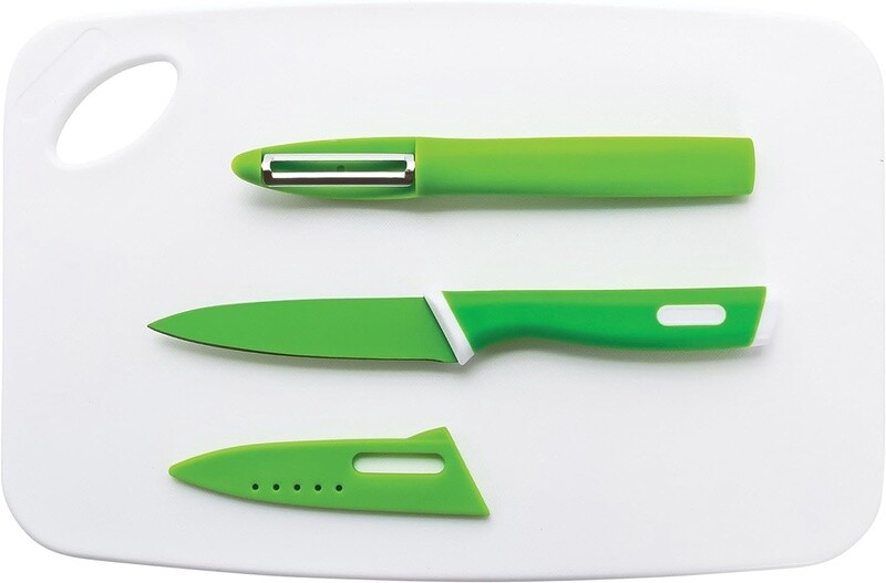 Cutting Board With Knife &amp; Peeler