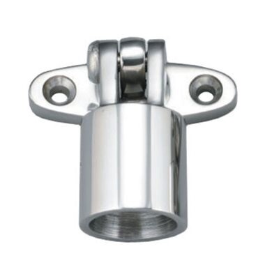 Boat Top Swivel/Deck Hinge- Tube 7/8&quot; Stainless