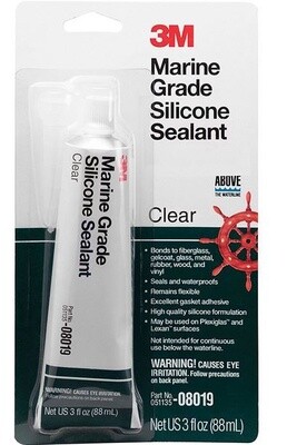 Silicone Marine Grade clear 3 oz.