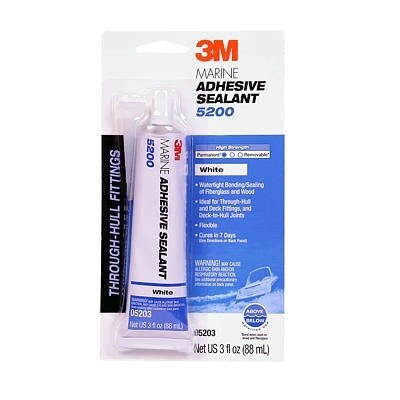 3M 5200 Marine Adhesive Sealant  White 3 oz.