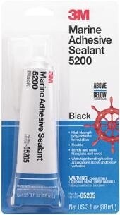 3M 5200 Sealant- Black 3 oz.